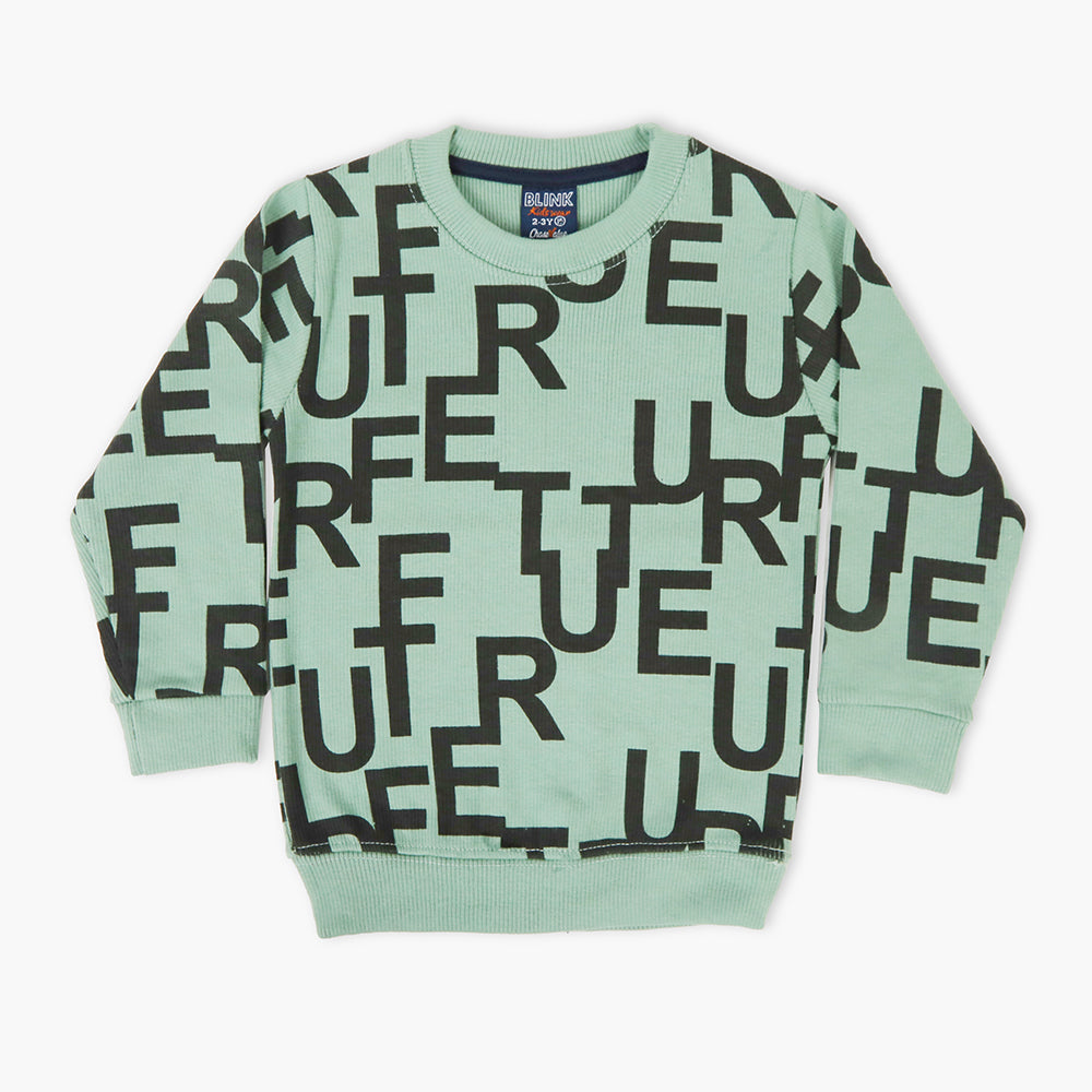 Boys Sweatshirt - Light Green, Boys Hoodies & Sweat Shirts, Chase Value, Chase Value