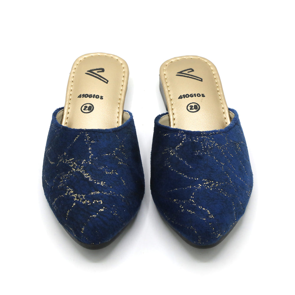 Girls Backless Pump - Navy Blue, Girls Backless Pump, Chase Value, Chase Value