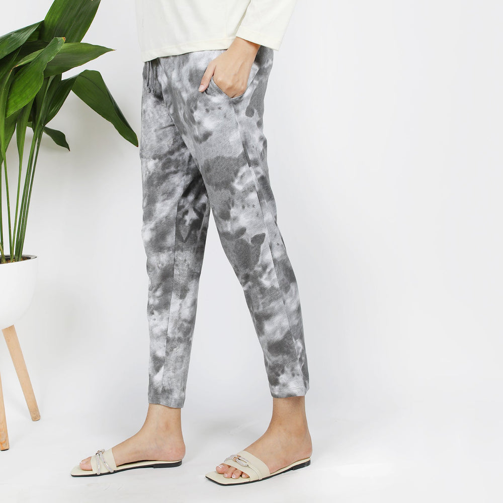 Women's Printed Trouser - Light Green, Women Pants & Tights, Chase Value, Chase Value