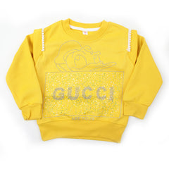 Girls Full Sleeves Sweatshirt - Yellow