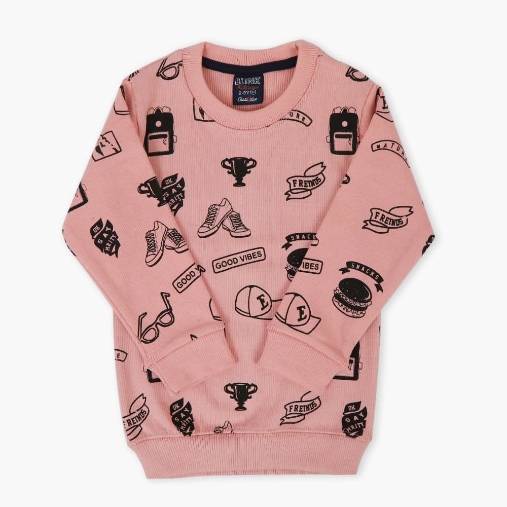 Boys Sweatshirt - Tea Pink, Boys Hoodies & Sweat Shirts, Chase Value, Chase Value