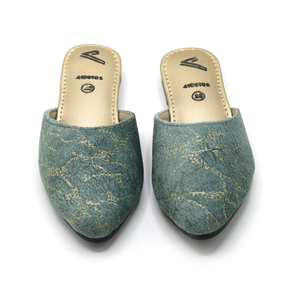 Girls Backless Pump - Light Green, Girls Backless Pump, Chase Value, Chase Value