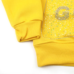 Girls Full Sleeves Sweatshirt - Yellow