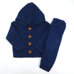 Newborn Boys Sweater Suit - Blue