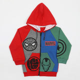 Boys Full Sleeves Zipper Hoodie - Red, Boys Hoodies & Sweat Shirts, Chase Value, Chase Value