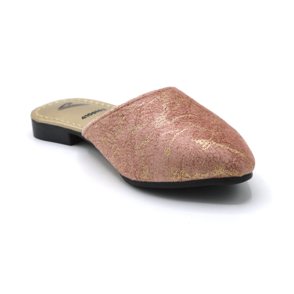 Girls Backless Pump - Peach, Girls Backless Pump, Chase Value, Chase Value