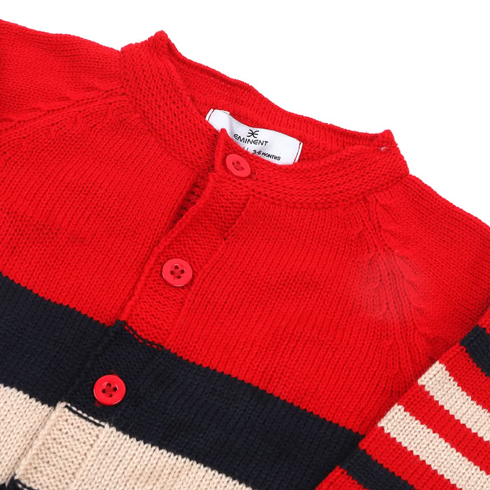 Newborn Boys Sweater Suit - Red & Navy Blue, Newborn Boys Sets & Suits, Chase Value, Chase Value