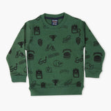 Boys Sweatshirt - Dark Green, Boys Hoodies & Sweat Shirts, Chase Value, Chase Value