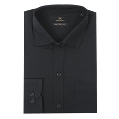 Eminent Men's Formal Plain Shirt - Black