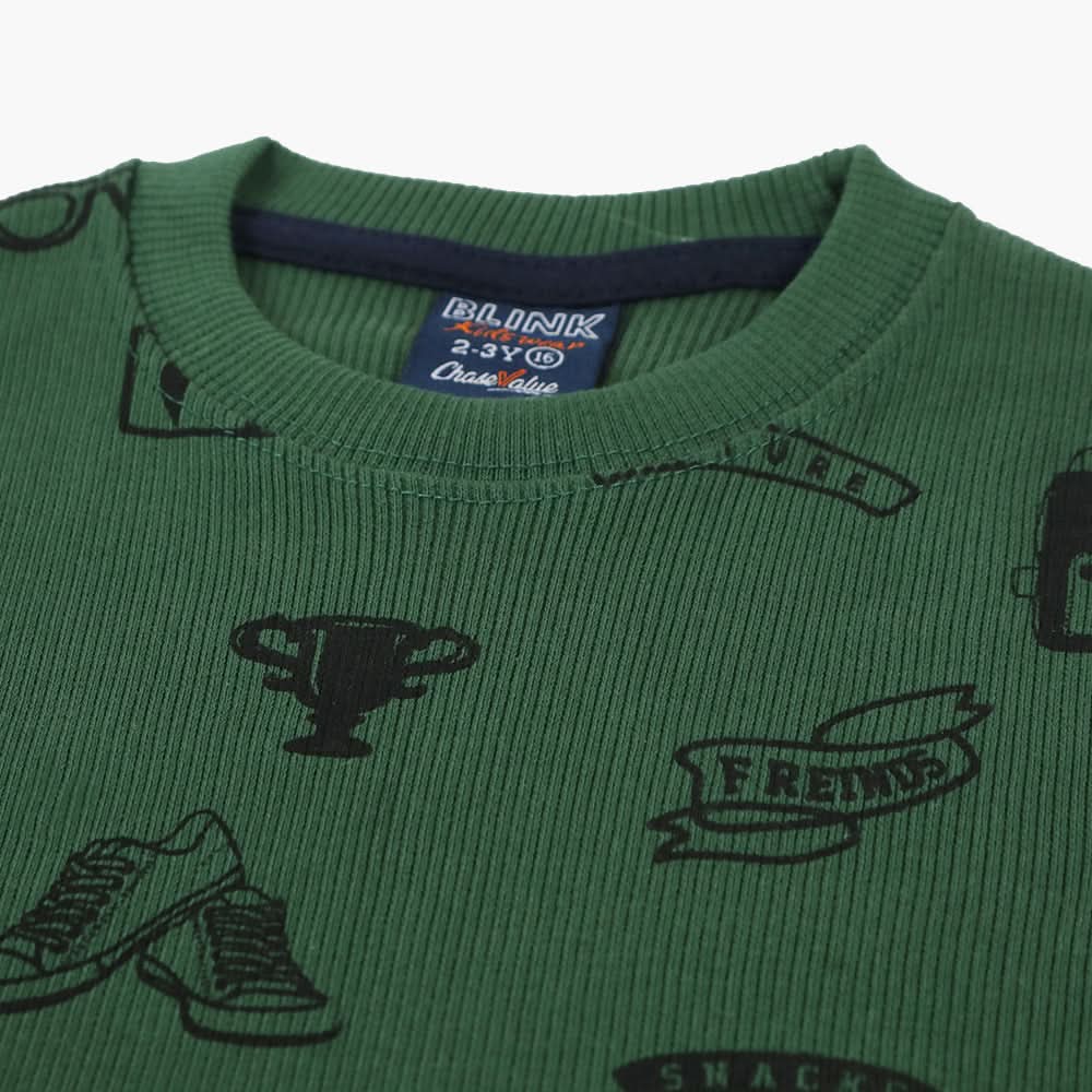 Boys Sweatshirt - Dark Green, Boys Hoodies & Sweat Shirts, Chase Value, Chase Value