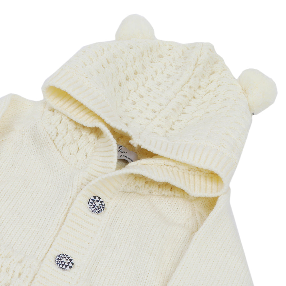 Newborn Boys Full Sleeves Rompers - Off White, Newborn Boys Rompers, Chase Value, Chase Value