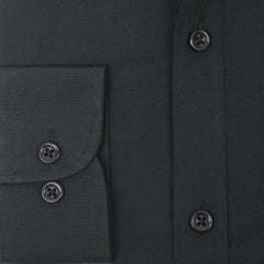 Eminent Men's Formal Plain Shirt - Black