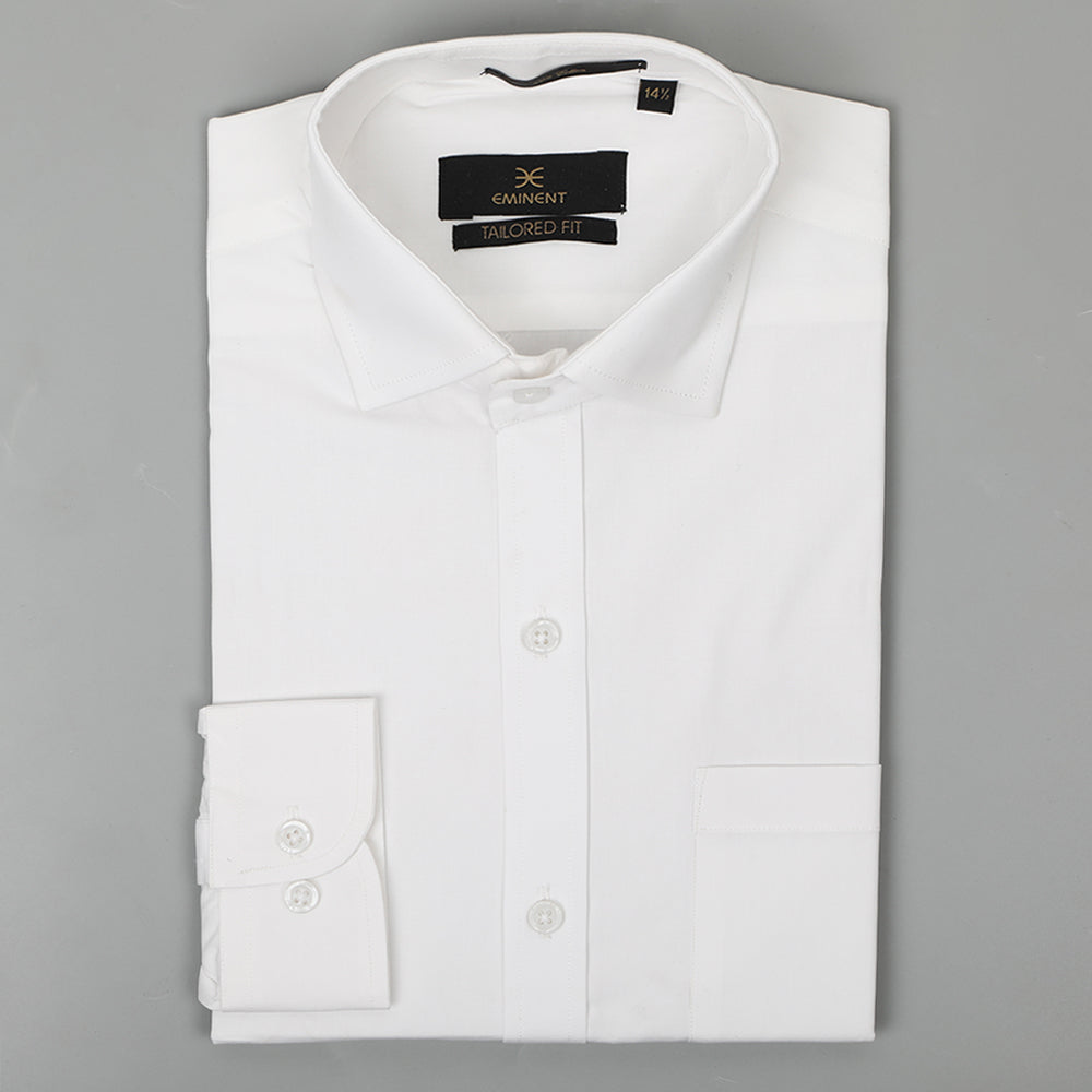 Eminent Men's Formal Plain Shirt - White, Men's Shirts, Eminent, Chase Value