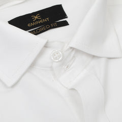 Eminent Men's Formal Plain Shirt - White