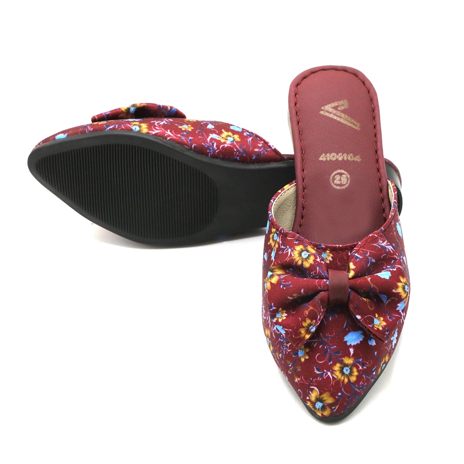 Girls Backless Pump - Maroon, Girls Backless Pump, Chase Value, Chase Value