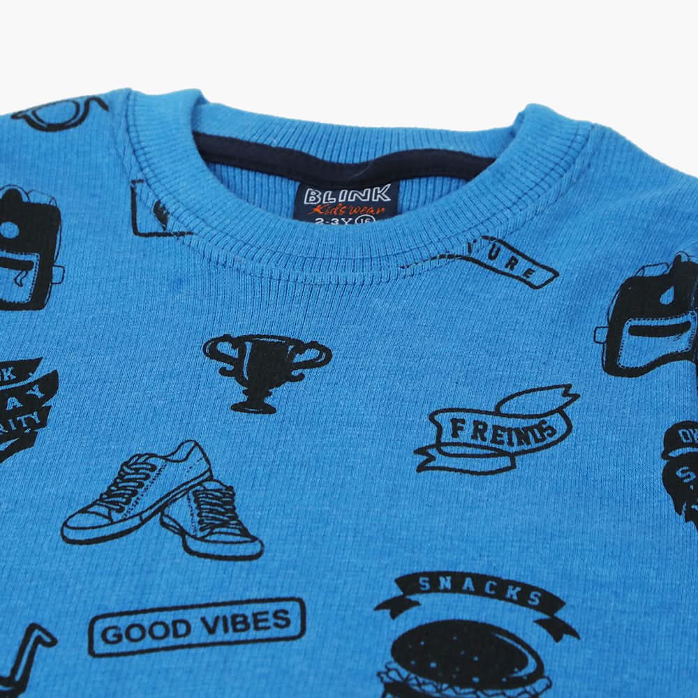 Boys Sweatshirt - Blue, Boys Hoodies & Sweat Shirts, Chase Value, Chase Value