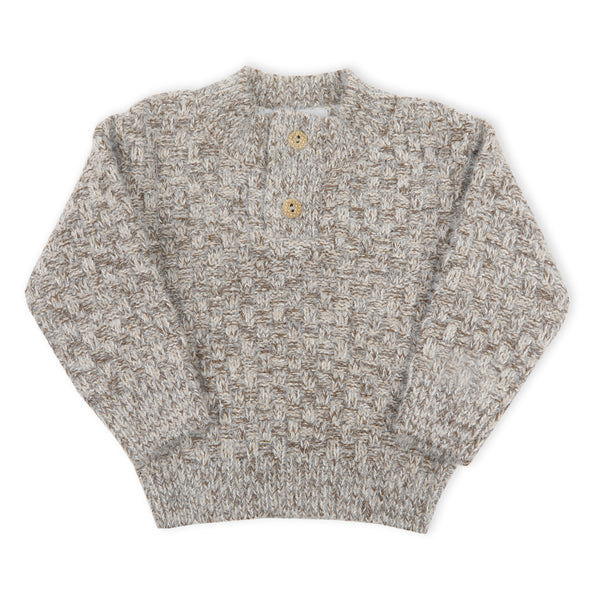 Eminent Newborn Boys Full Sleeves Sweater - Grey