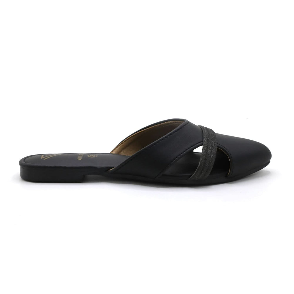 Valuable Women's Backless Pump - Black, Women Backless Pumps, Chase Value, Chase Value
