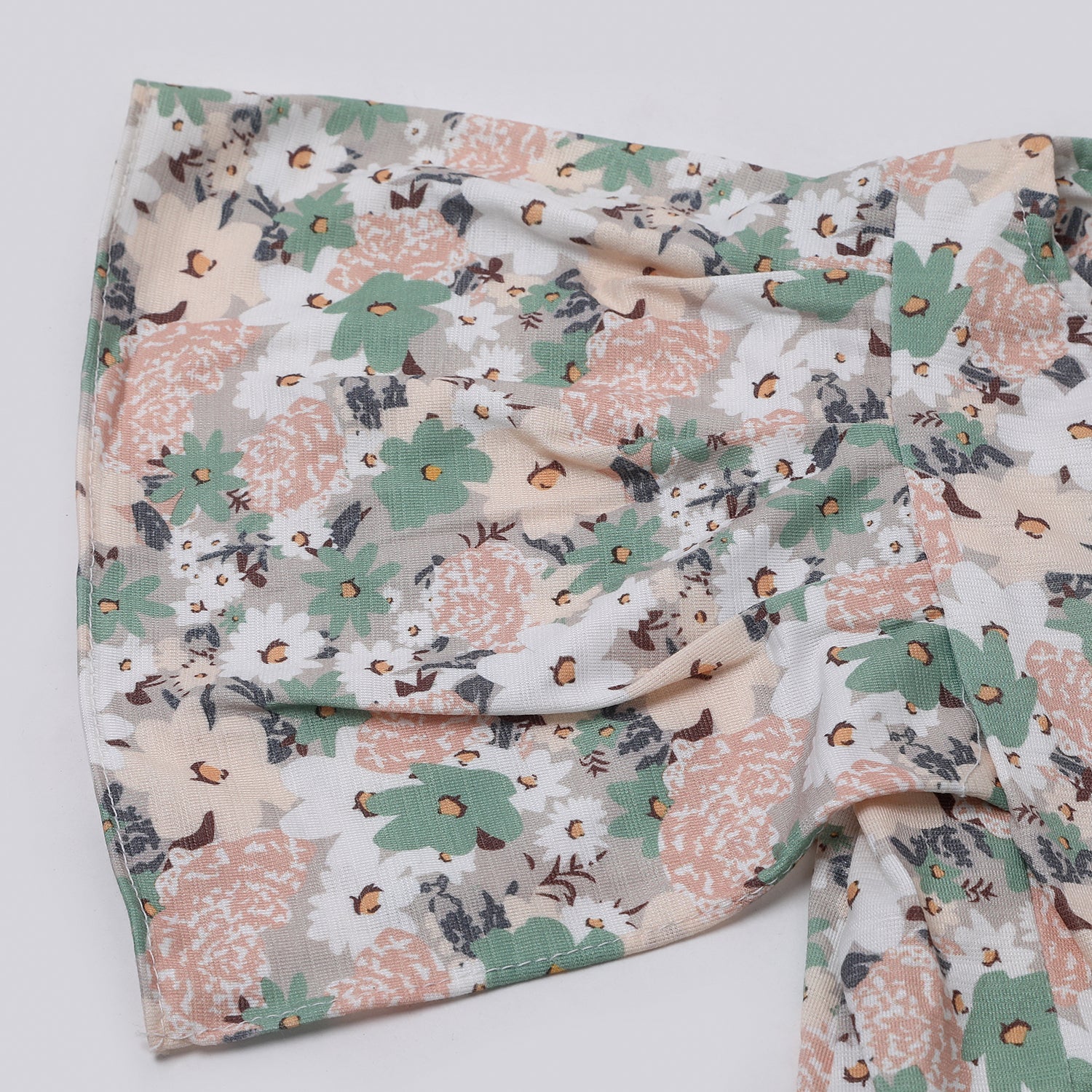 Girls Tight Half Sleeves Suit - White, Girls Suits, Chase Value, Chase Value