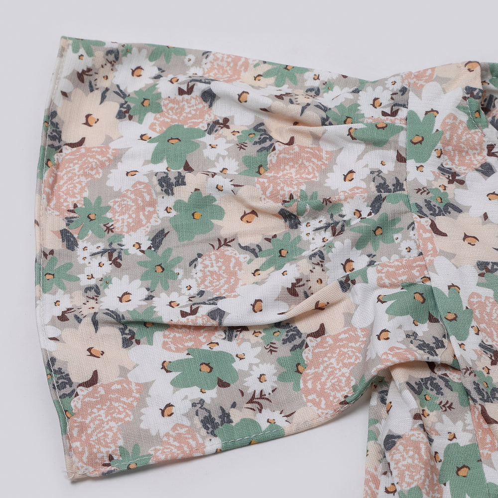 Girls Tight Half Sleeves Suit - White, Girls Suits, Chase Value, Chase Value