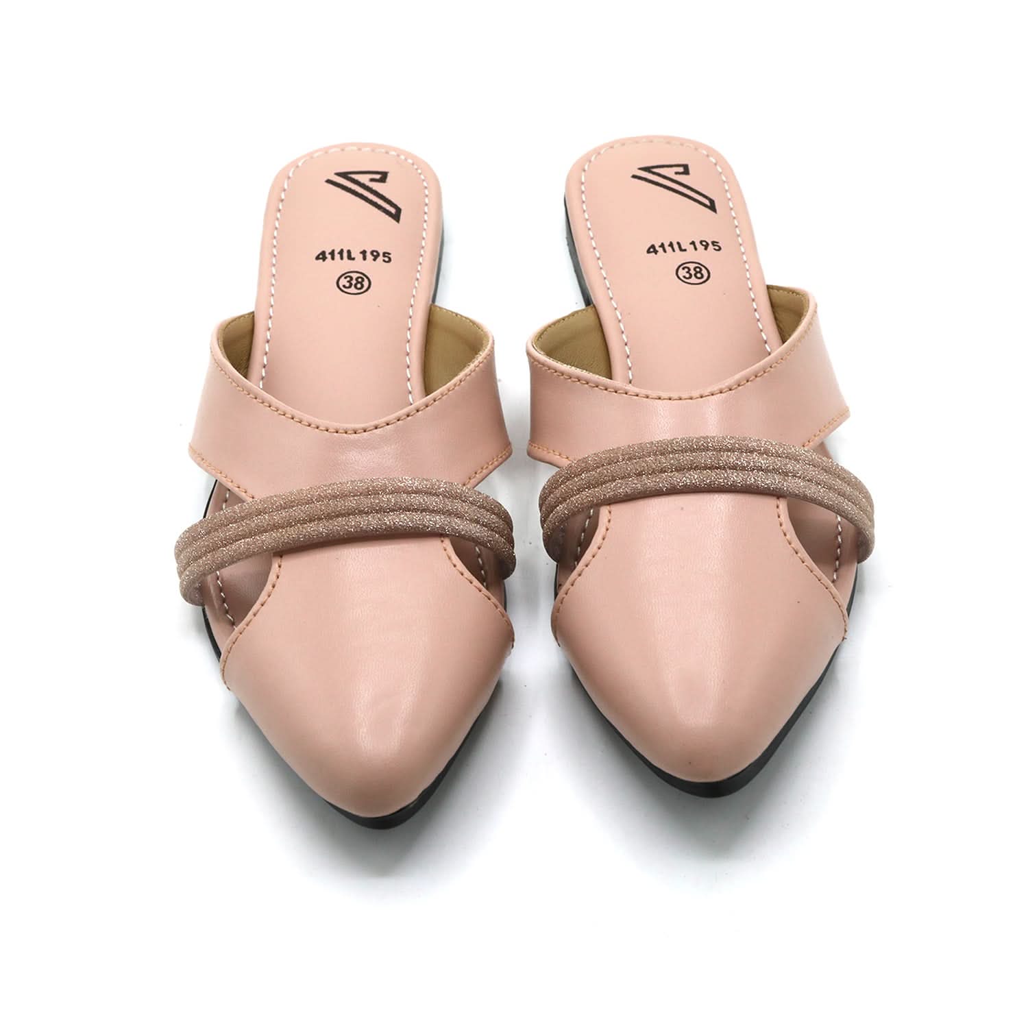 Valuable Women's Backless Pump - Peach, Women Backless Pumps, Chase Value, Chase Value