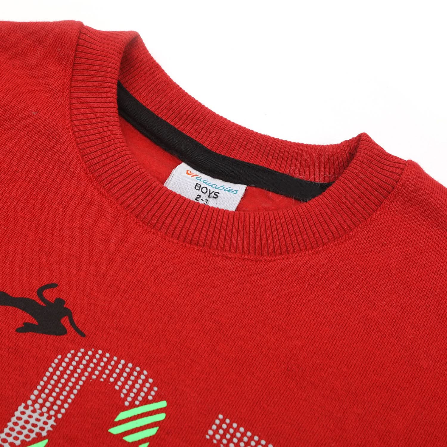 Boys Full Sleeves Round Neck SweatShirt - Red, Boys Hoodies & Sweat Shirts, Chase Value, Chase Value
