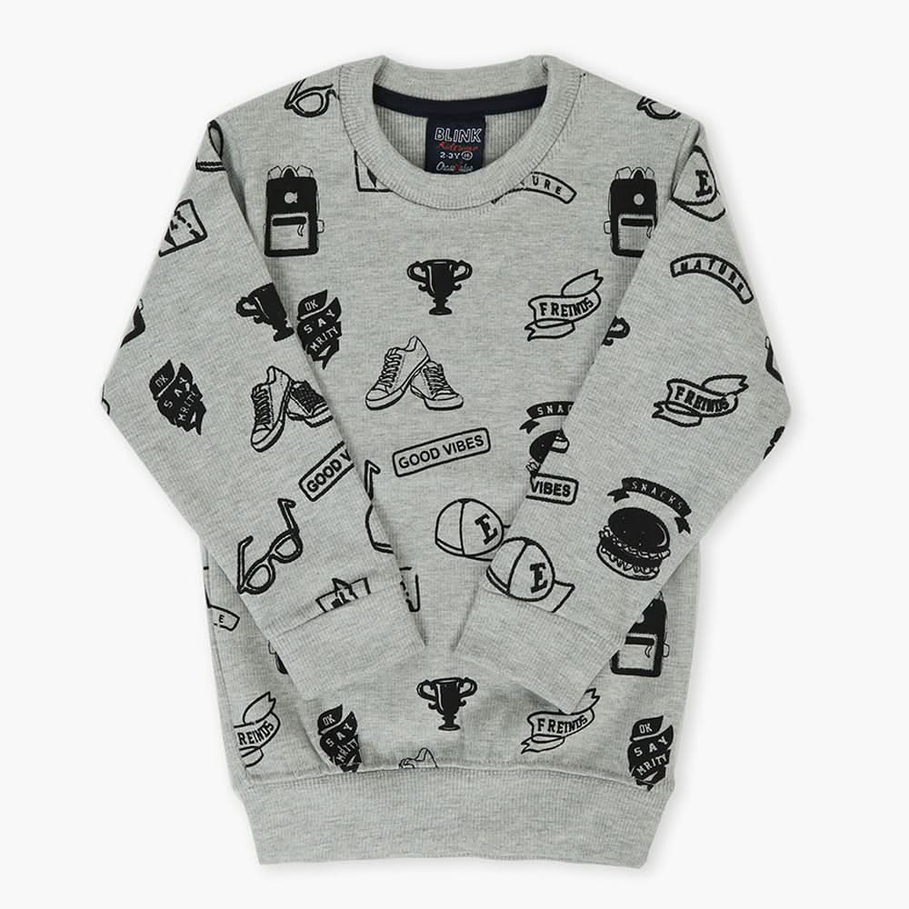 Boys Sweatshirt - Grey, Boys Hoodies & Sweat Shirts, Chase Value, Chase Value