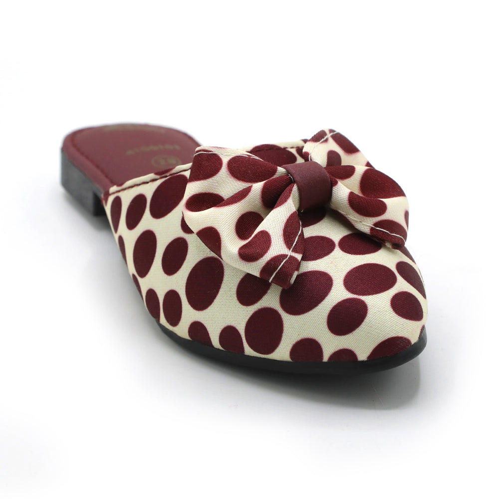 Girls Backless Pump - Maroon, Girls Backless Pump, Chase Value, Chase Value