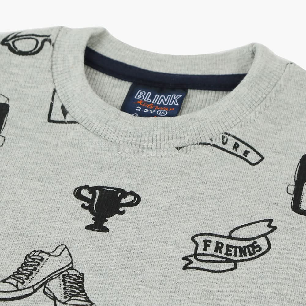 Boys Sweatshirt - Grey, Boys Hoodies & Sweat Shirts, Chase Value, Chase Value
