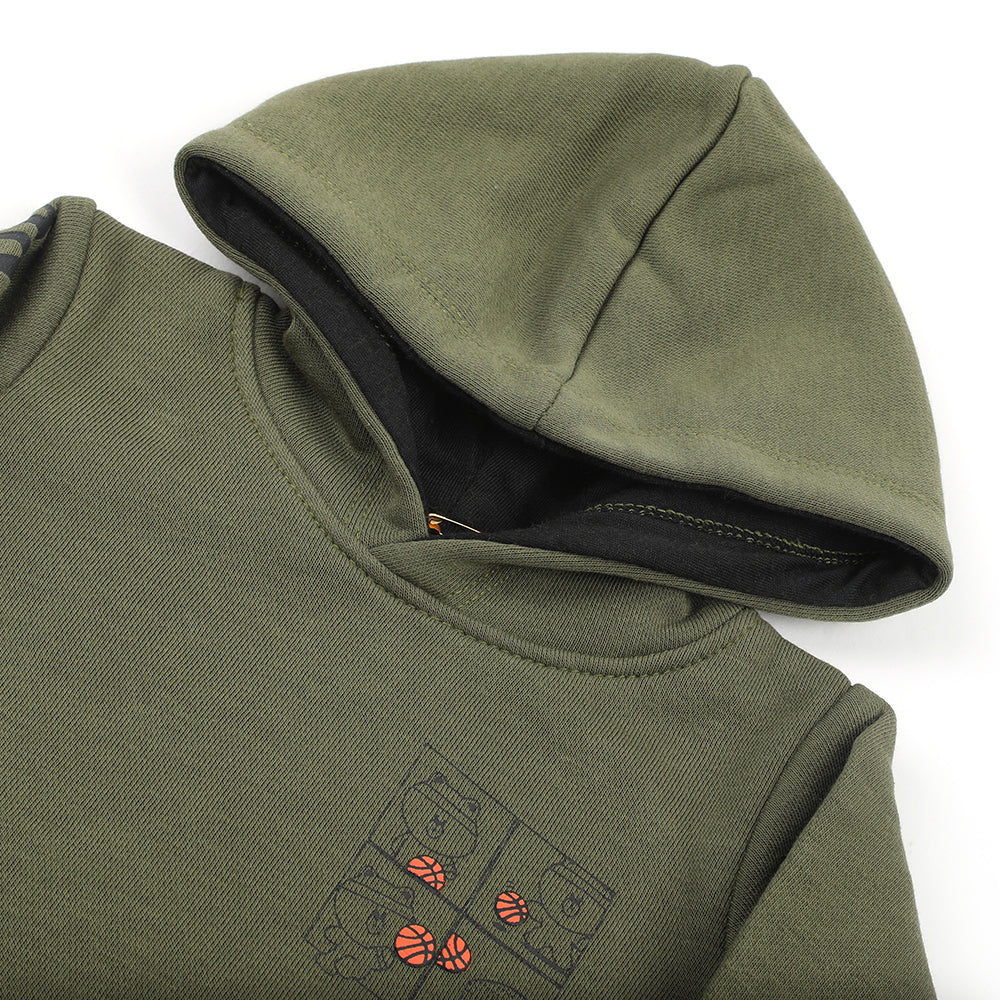 Eminent Newborn Boys Full Sleeves SweatShirt - Olive Green, Newborn Boys Winterwear, Eminent, Chase Value