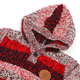 Newborn Boys Full Sleeves Sweater - Maroon & Black, Newborn Boys Winterwear, Chase Value, Chase Value