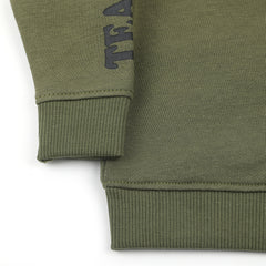 Eminent Newborn Boys Full Sleeves SweatShirt - Olive Green