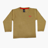 Boys Full Sleeves T-Shirt - Khaki, Boys T-Shirts, Chase Value, Chase Value
