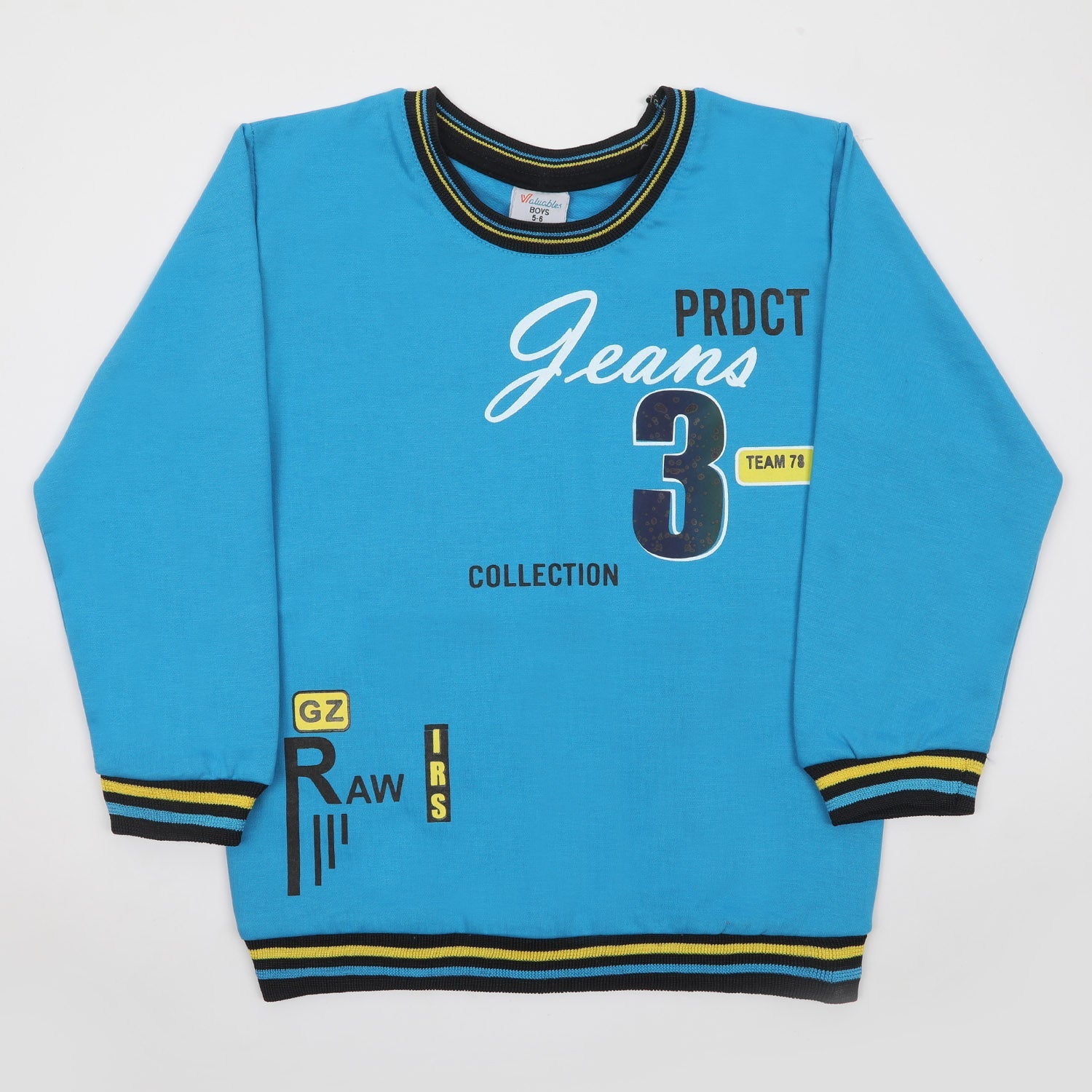 Boys Full Sleeve SweatShirt - Blue, Boys Hoodies & Sweat Shirts, Chase Value, Chase Value