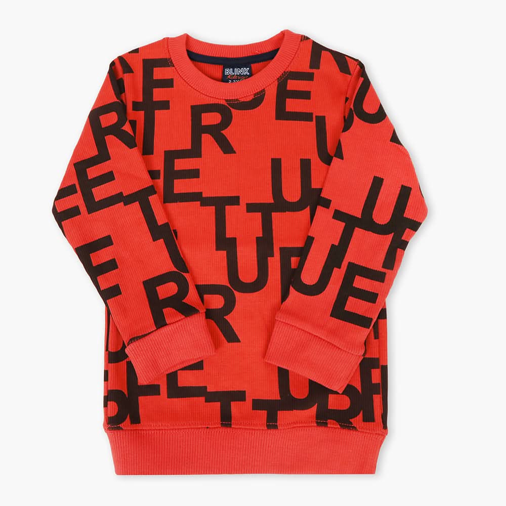 Boys Sweatshirt - Orange, Boys Hoodies & Sweat Shirts, Chase Value, Chase Value