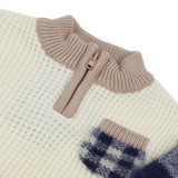 Newborn Boys Sweater Suit - Off White & Navy Blue, Newborn Boys Sets & Suits, Chase Value, Chase Value