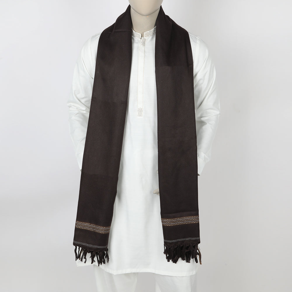 Men's Shawl - Dark Brown, Men's Shawls & Mufflers, Chase Value, Chase Value