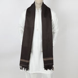 Men's Shawl - Dark Brown, Men's Shawls & Mufflers, Chase Value, Chase Value