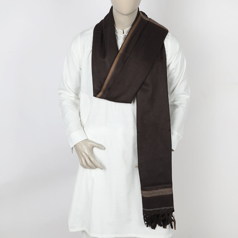Men's Shawl - Dark Brown, Men's Shawls & Mufflers, Chase Value, Chase Value
