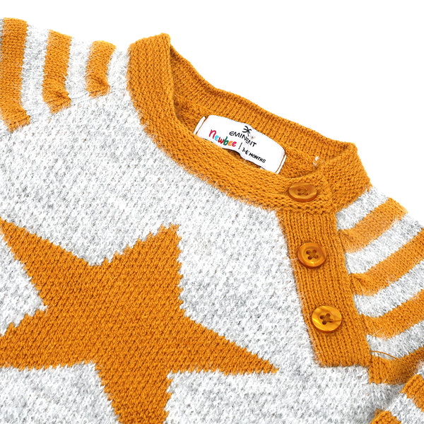 Eminent Newborn Boys Sweater Suits - Gray & Mustard