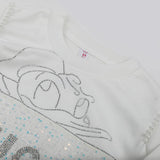Girls Full Sleeves Sweatshirt - White, Girls Hoodies & Sweat Shirts, Chase Value, Chase Value