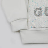 Girls Full Sleeves Sweatshirt - White, Girls Hoodies & Sweat Shirts, Chase Value, Chase Value