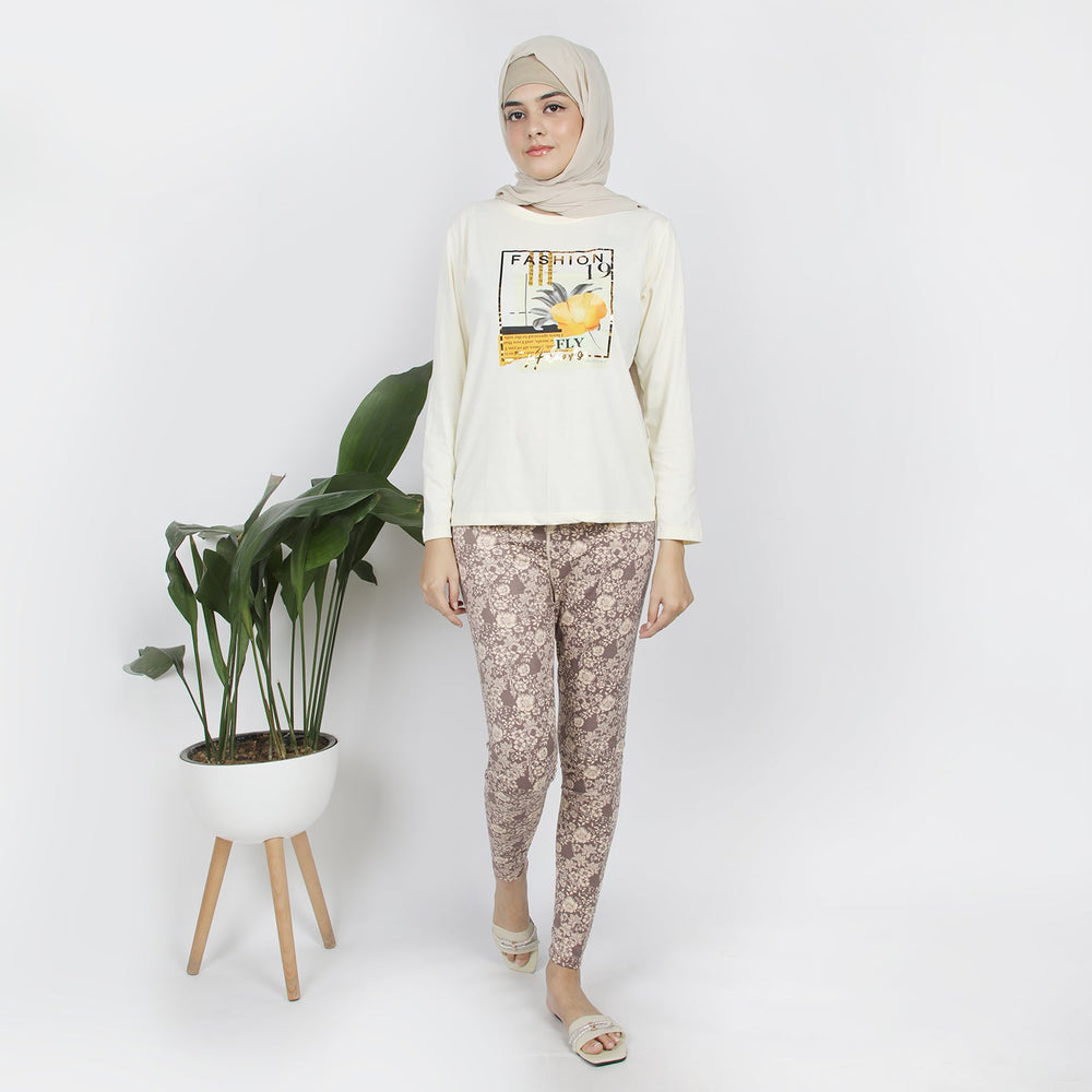 Women's Printed Tight - Brown, Women Pants & Tights, Chase Value, Chase Value