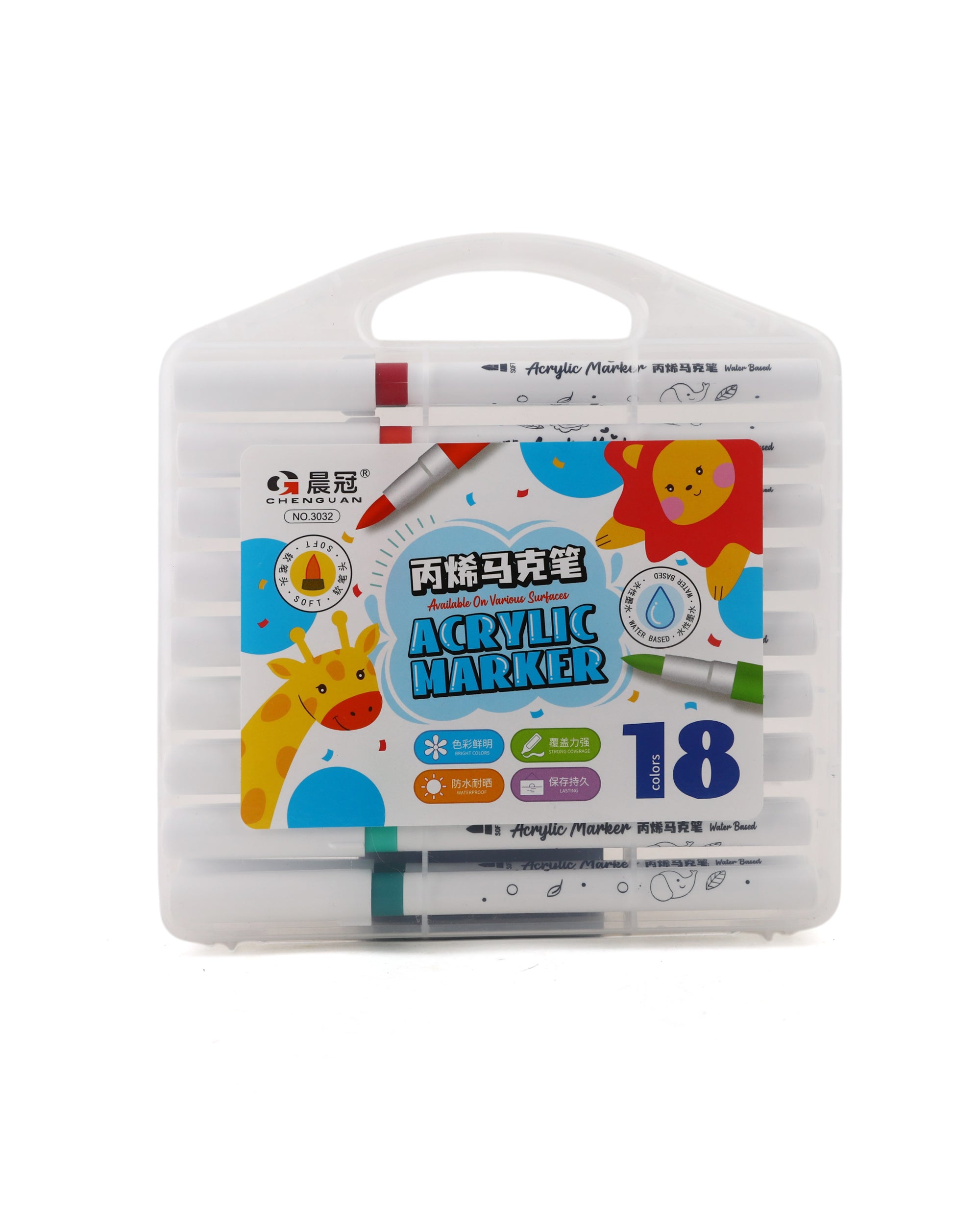 Acrylic Color Marker 18Pcs