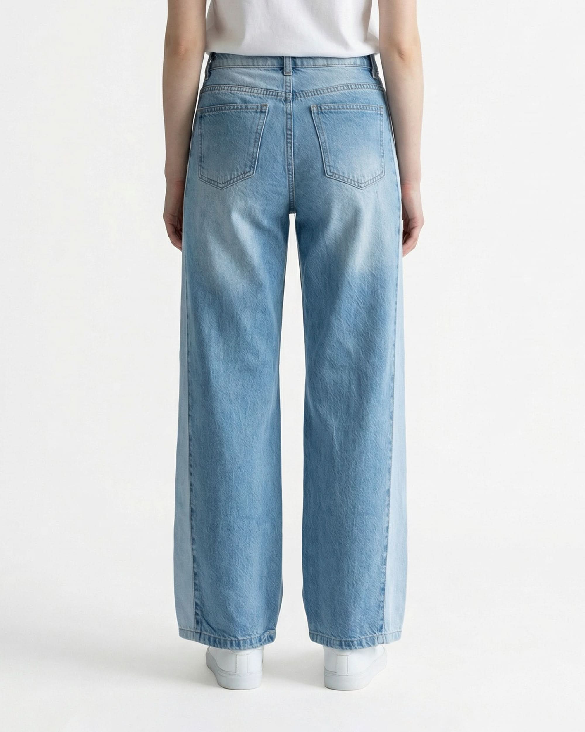 Women Wide Leg Denim Pant, Women Wide Leg Denim Pant Chase Value, Chase Value, Chase Value