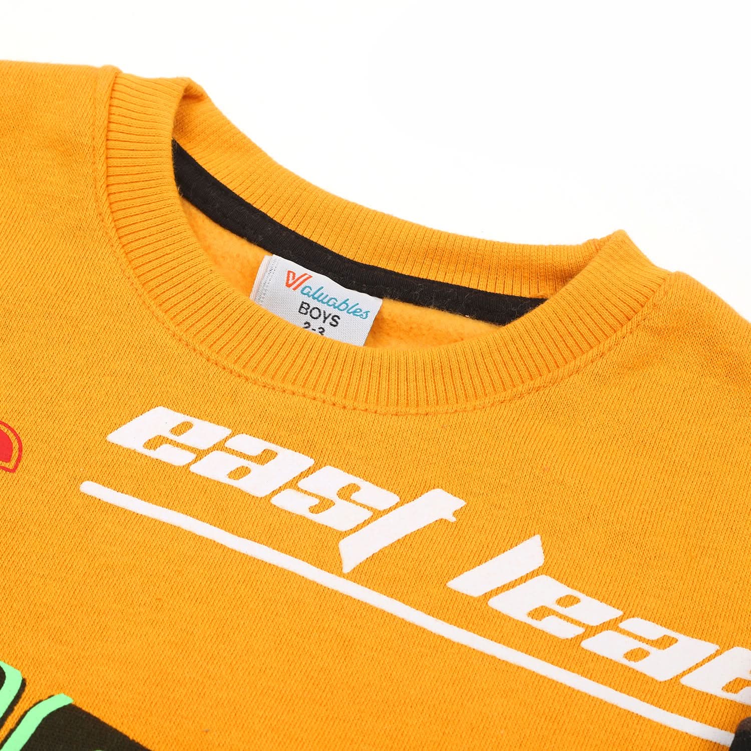 Boys Full Sleeves Round Neck Sweatshirt - Yellow, Boys Hoodies & Sweat Shirts, Chase Value, Chase Value