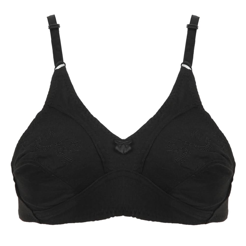 Women's Cotton Printed Bra - Black, Women Bras, Chase Value, Chase Value