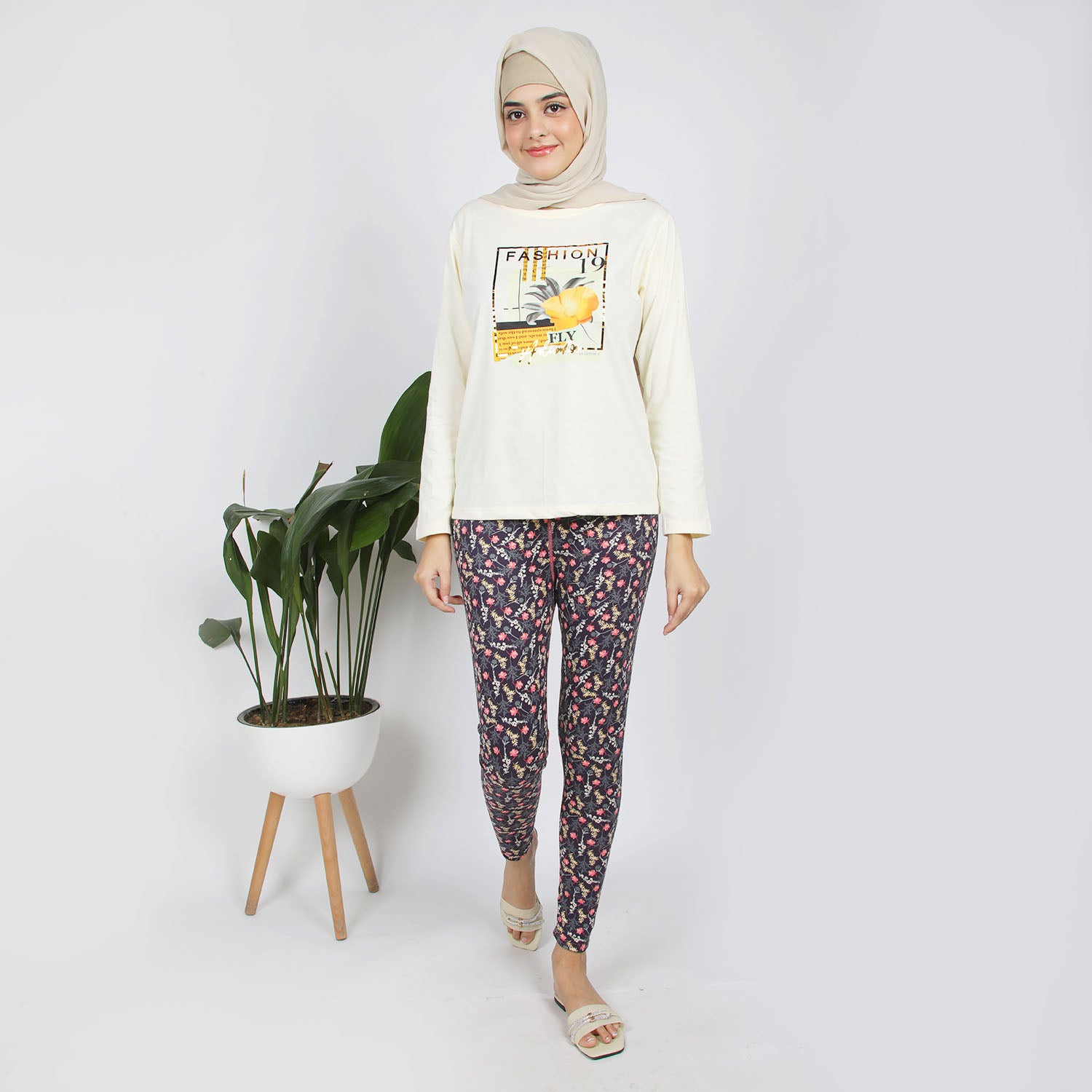 Women's Printed Tight - Purple, Women Pants & Tights, Chase Value, Chase Value