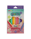 Water Pastel Color Marker 10Pcs 2 In 1
