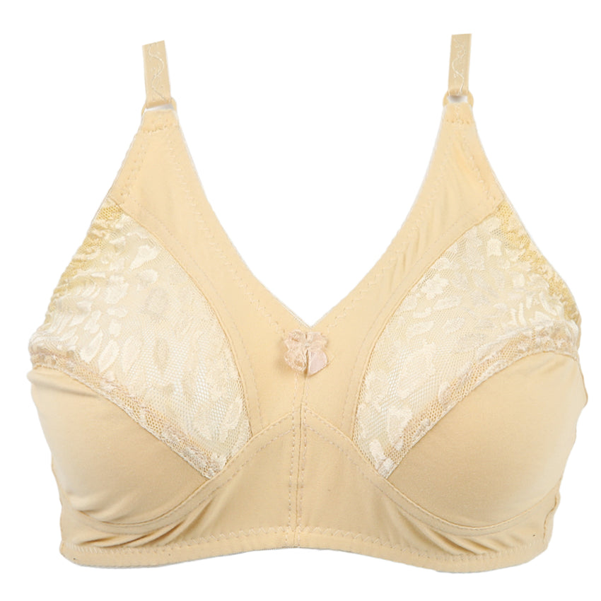 Women's Fancy Net Bra - Skin